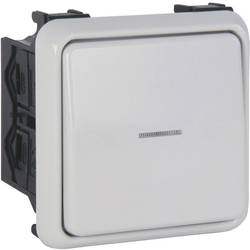 Manuflex ZB0933 Ein-Aus-Schalter mit Kontrolllampe fertig montiert für verdrahteten Energiekanal, BxTxH= 75 x 50 x 75 mm