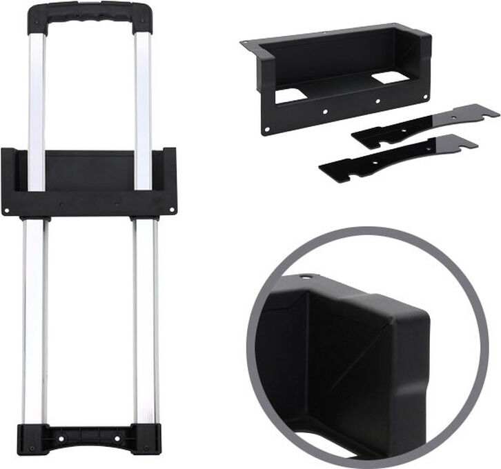 Adam Hall Hardware 3476021 Versenkter Ausziehgriff 1 Auszug, Schwarze Scha