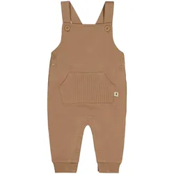Feetje Sweat-Latzhose mit Tasche, braun, 86