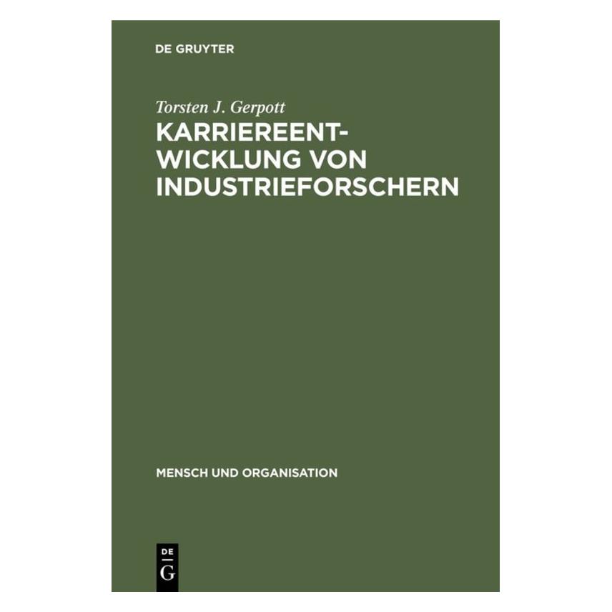 De Gruyter Karriereentwicklung von Industrieforschern (71867485)