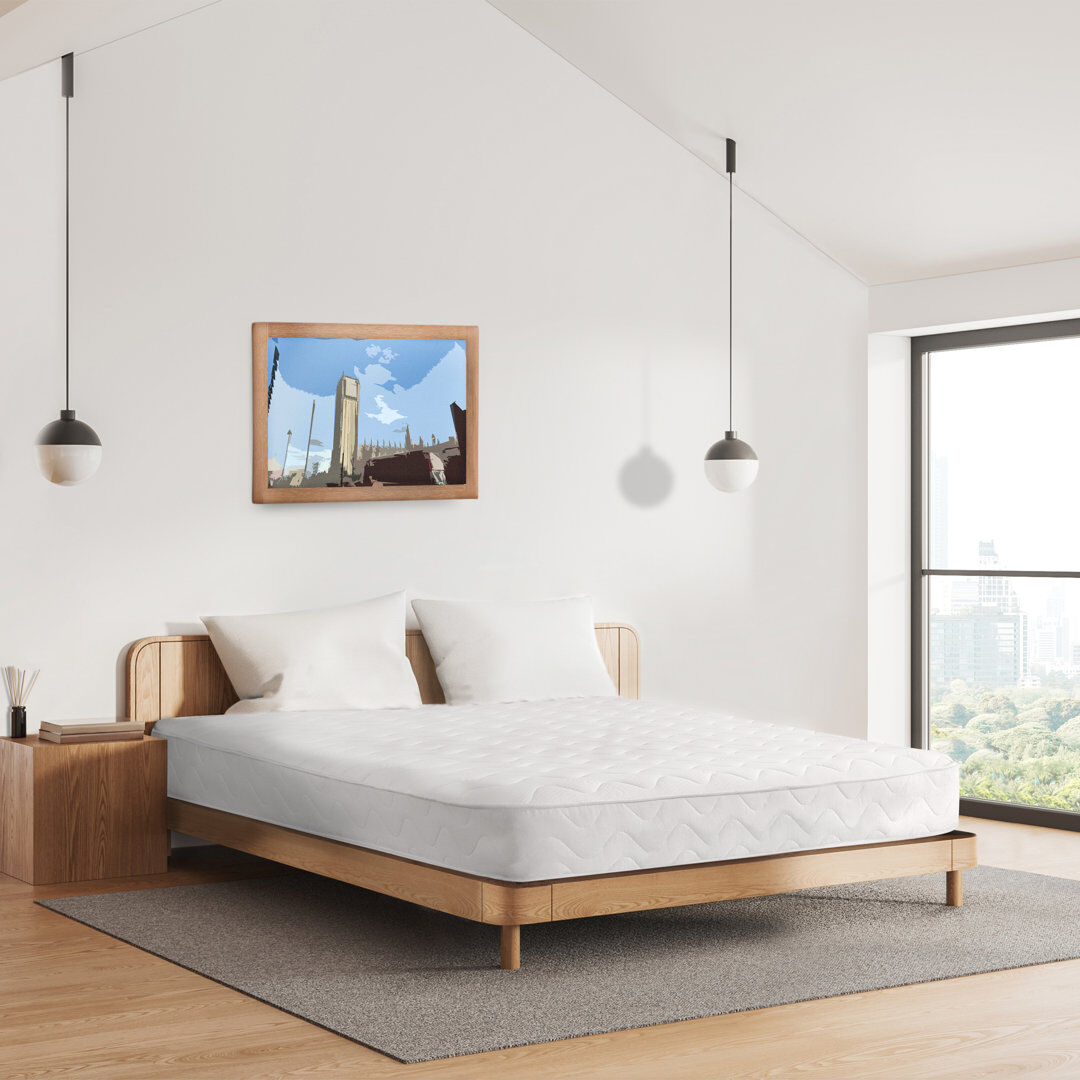 Roseboro 75x175cm Symple Stuff Open Coil Mattress