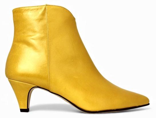 Noë Nirim Enkellaars Damen Saffron Größe 40 Leder - Naaldhak 8 cm