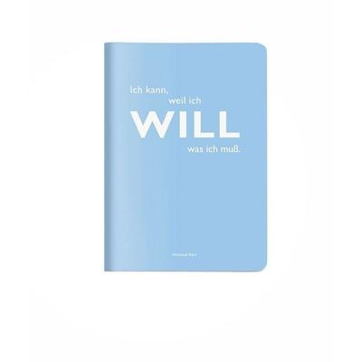 Heft A6 kariert, 'Ich kann, weil ich will was ich muss.' (Immanuel Kant)