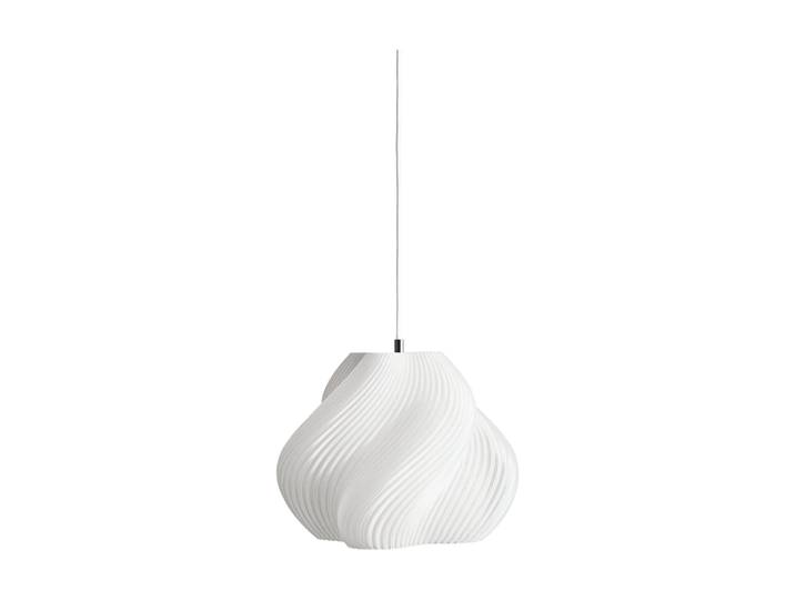 Crème Atelier Soft Serve Pendelleuchte White-brass, 02, 25 cm