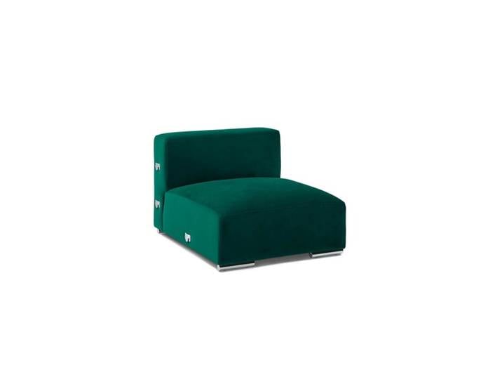 Couch-Element Dario grün tiefgrün ohne Armlehne 84.5x66x100 cm