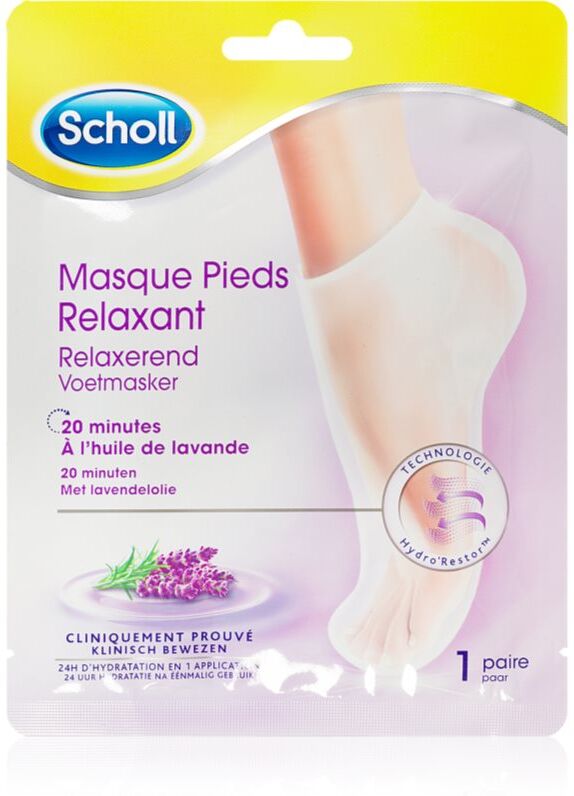 Scholl Pedimask™ Lavender regenerating foot mask in sock form 1 pair
