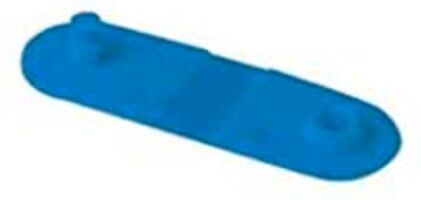 Zebra 97032 clip pulseira azul