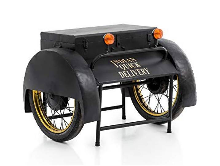 Woodkings® Bar Delivery Car Vintage Design Bartisch Barregal Barschrank Beistelltisch Weinregal Herrenzimmer Büro Partykeller