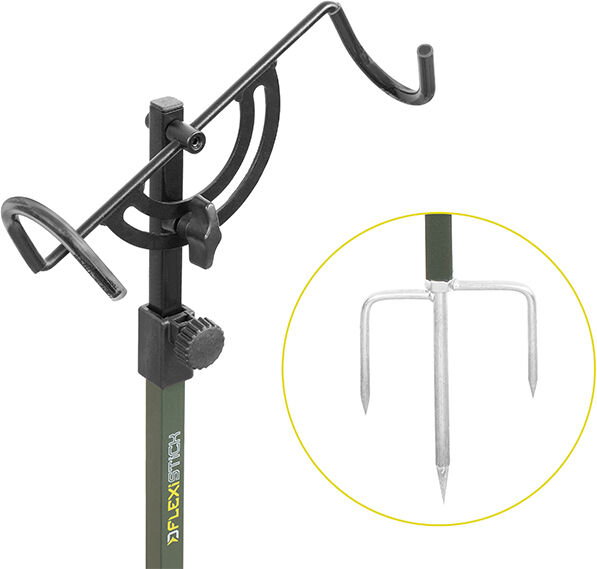 Support télescopique Delphin FlexiSTICK Gray, Beige, Silver