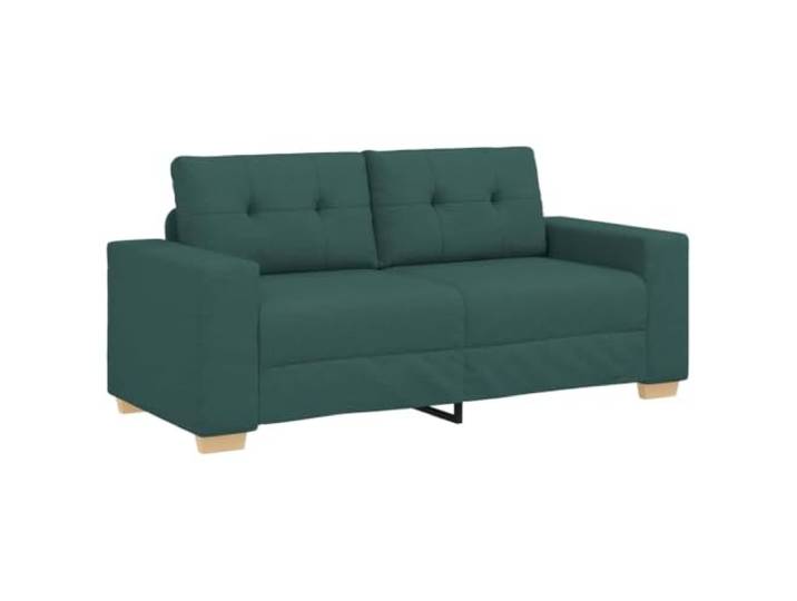 KKgypkn Loveseat-Sofa Dunkelgruen 180x77x82 cm Stoff Polyesterbezug, dicke Schaumstoffpolsterung, stabiler Sperrholz-Metall-Rahmen, vielseitig fuer Wohnzimmer