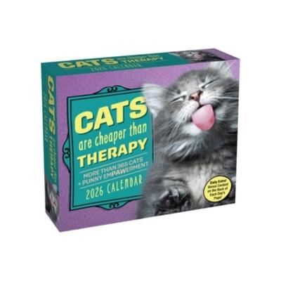 Cats Are Cheaper Than Therapy 2026 Day-To-Day Calendar