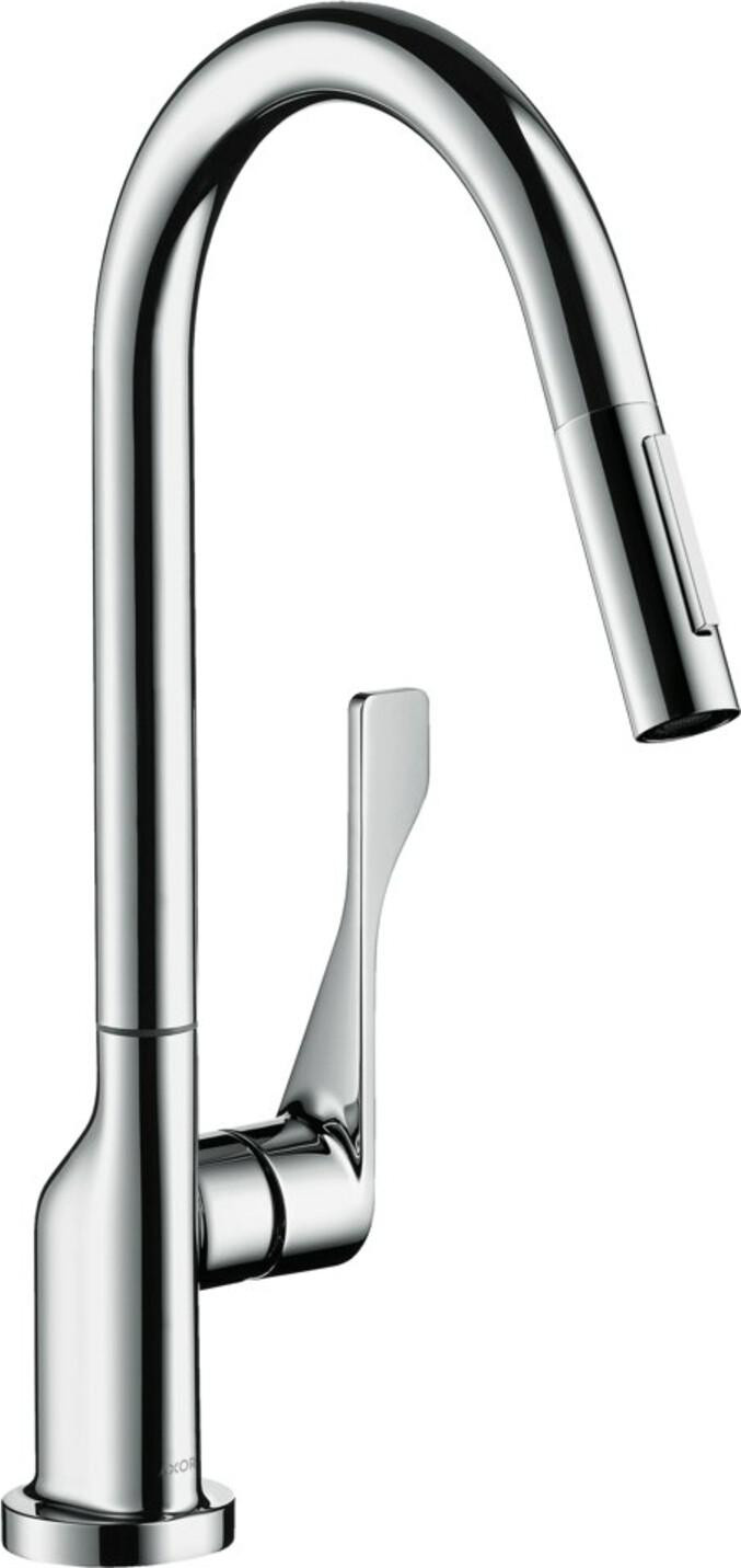 Hansgrohe Axor Citterio spoelwastelmengkraan met uittrekbare douchekop, chroom