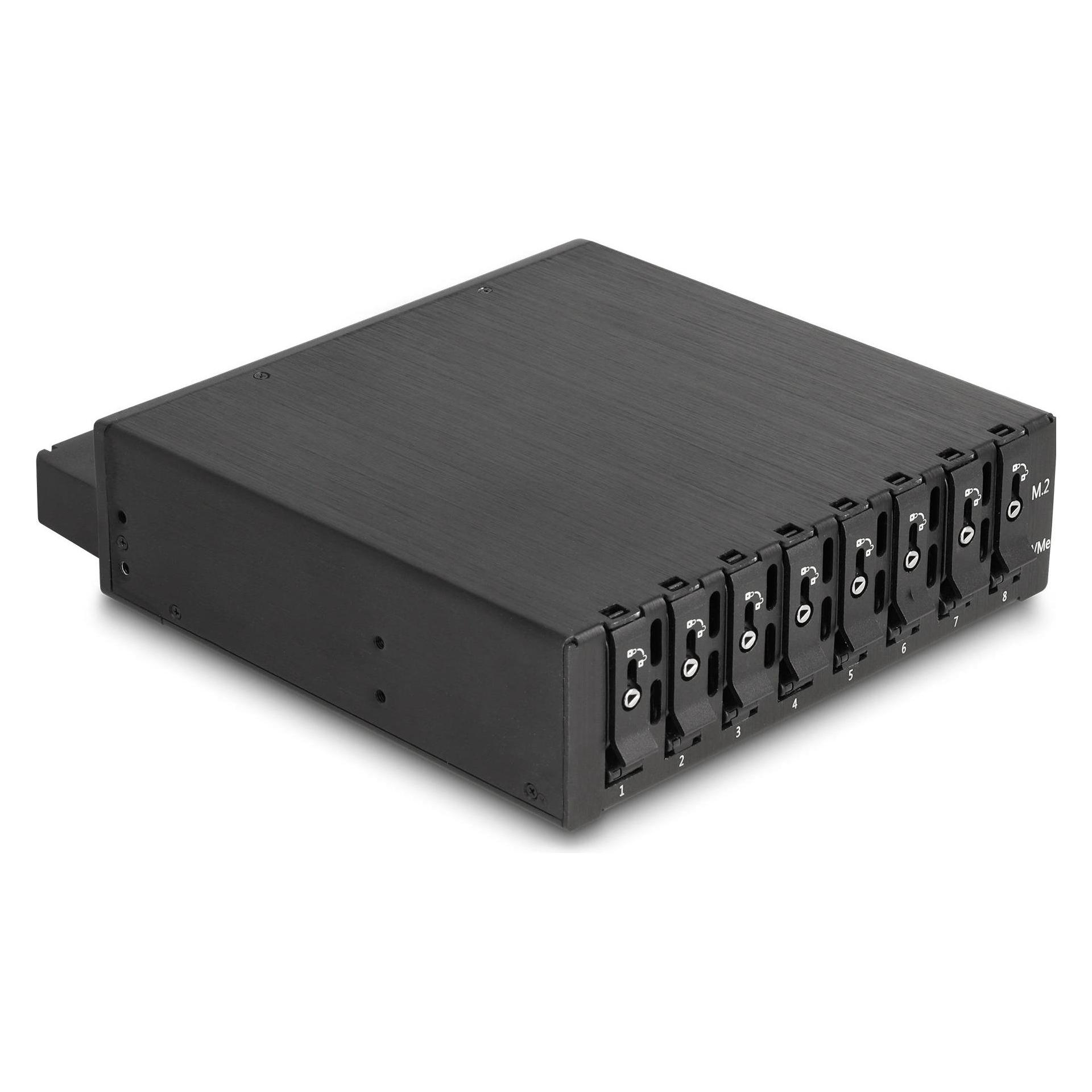 Delock 5.25? Wechselrahmen für 8 x M.2 NVMe SSD mit Slim SAS (47129)