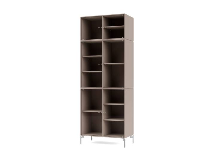 Montana Ripple IV Vitrinenschrank 69,6x187,2x38 cm Mushroom-Beine chrome