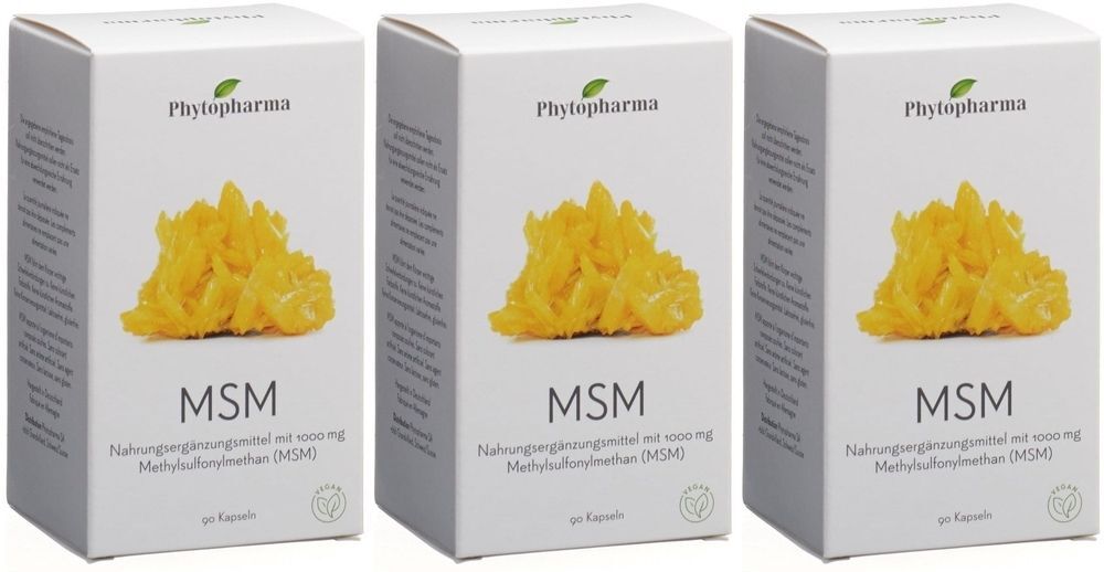 Phytopharma MSM Kaps Ds 90 Stkx3 3x90 St Kapseln