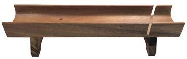 Kalmar Home Acacia Wood Raised French Bread Slicer