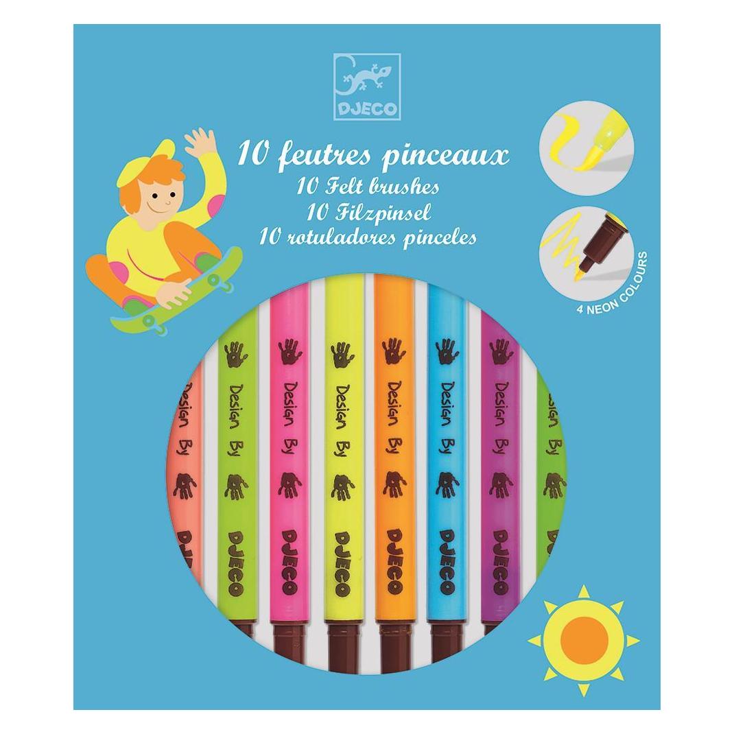 Djeco 10 Filzpinsel pop (10x) (5408799)