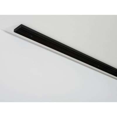 Vorhangschiene GARDINIA "schwarz", schwarz, L:150cm, Kunststoff, Gardinenstangen, mit Bohren, verschraubt, Serie GK1