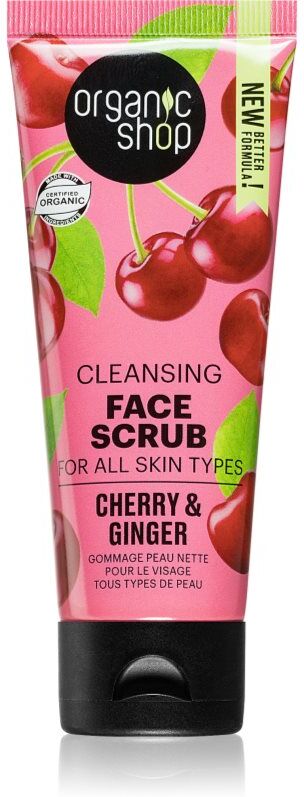 Organic Shop Ginger & Cherry exfoliating face cleanser 75 ml