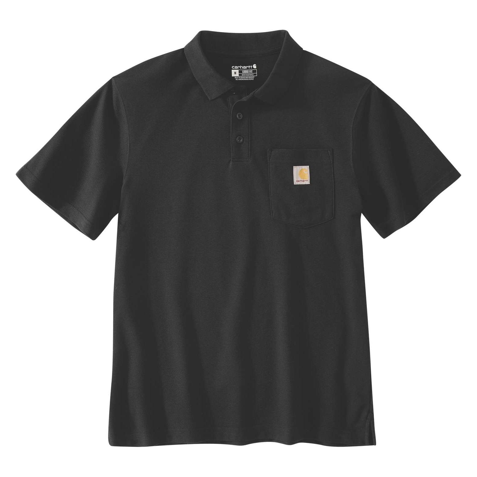 Carhartt Schwarzes Poloshirt mit lockerer Passform (XXL) (.106685.BLK.S008)