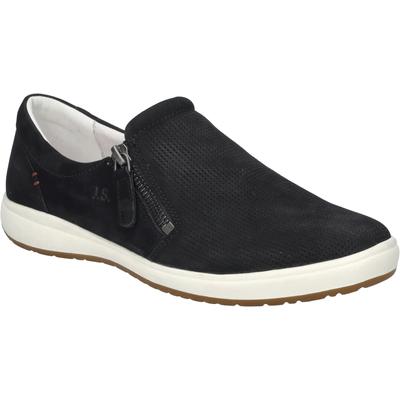 Slipper JOSEF SEIBEL "Caren 22, schwarz", Damen, Gr. 37, schwarz, Obermaterial: 100% Rindsleder Leather cow., Schuhe Slipper