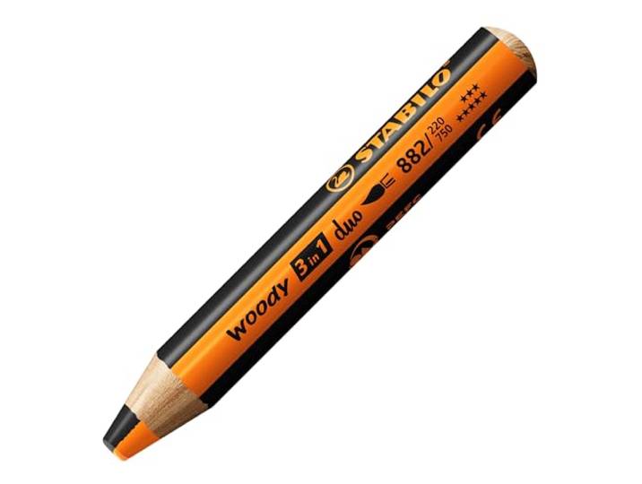 STABILO Multi-talented Pencil woody 3-in-1 duo - Enkele Potlood - Oranje/Zwart