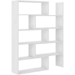 BÜCHERREGAL LORIS 72,5x24x138 cm, Regal Weiß