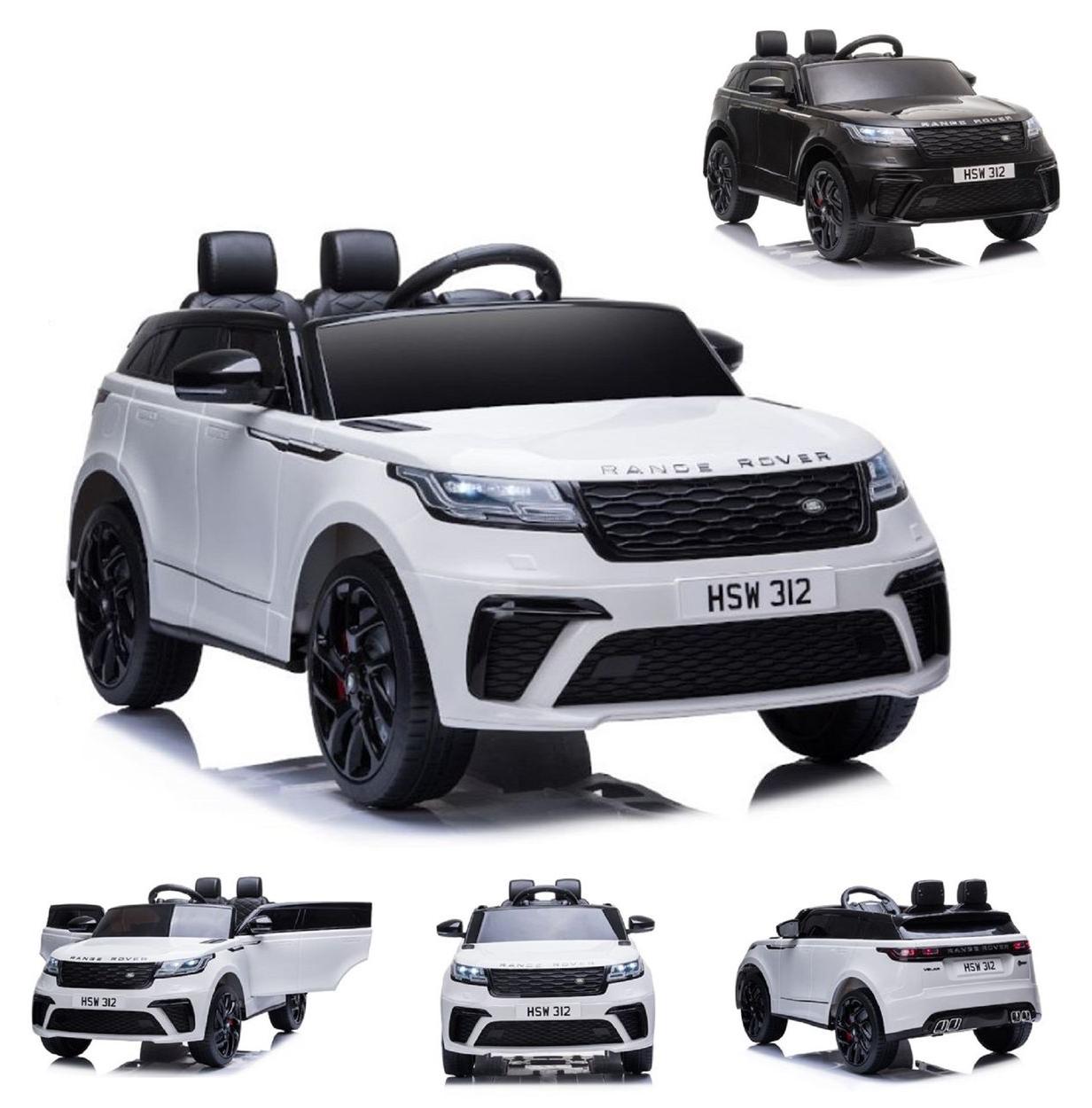 ES-Toys Kinder Elektroauto Range Rover Velar EVA-Reifen Stoßdämpfer Scheinwerfer