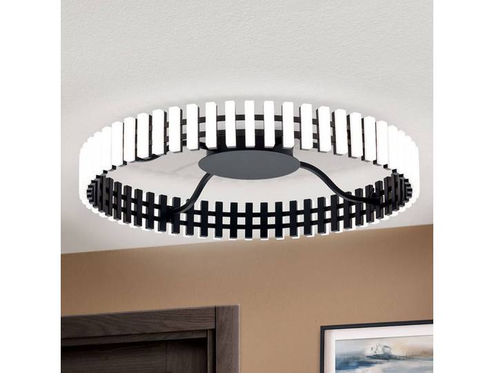 ORION LED Deckenlampe Mansion, dimmbar, schwarz, für Wohn- / Esszimmer, Metall, Modern, LED Deckenleuchte