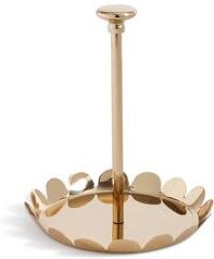 Zodax Lucente Polished Scalloped Metal Display & Serving Tray