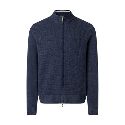 Strickjacke MAERZ MUENCHEN "Maerz Muenchen 542500 Strickjacke Herren Bekleidung", Herren, Gr. 56, blau, 100% Schurwolle, Strickjacken Strickjacke