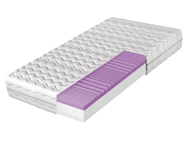 Komfortschaummatratze Caress, MIRJAN24, 13 cm hoch, (Schaumstoffmatratze), Beidseitig verwendbar, Schaumstoff PU 25, 7 Zonenmatratze