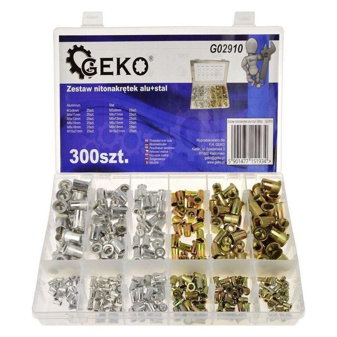 GEKO Alu-Einnietmutter + Stahl 300 St. (G02910)
