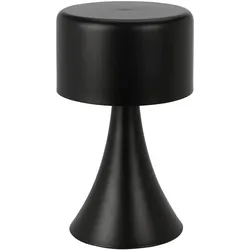 H & S Collection, Tischlampe, 3er-Set Design LED-Tischlampe, schwarz, Batteriebetrieb, 12 x 21 cm