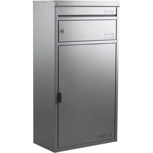SafePost Paketbriefkasten 900352 ScanPro 65, 45 x 85 x 24,5cm, silber