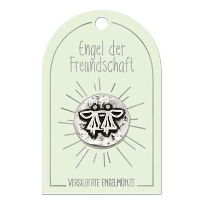 'Engel der Freundschaft' Engel Münze auf Karte, K534