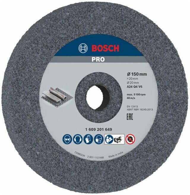 Disque abrasif pour ponceuses doubles BOSCH, grain 24 (1609201649)
