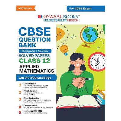 Oswaal CBSE Question Bank Class 12 Applied Mathematics, Chapterwise and Topicwise Solved Papers For Board Exams 2025, Taschenbuch von Oswaal Editorial