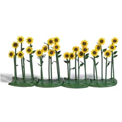 BUSCH 1240 H0 - 24 Sonnenblumen, fertig montiert