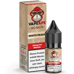 VapeApe White Peach NicSalt Liquid 10ml / 20mg