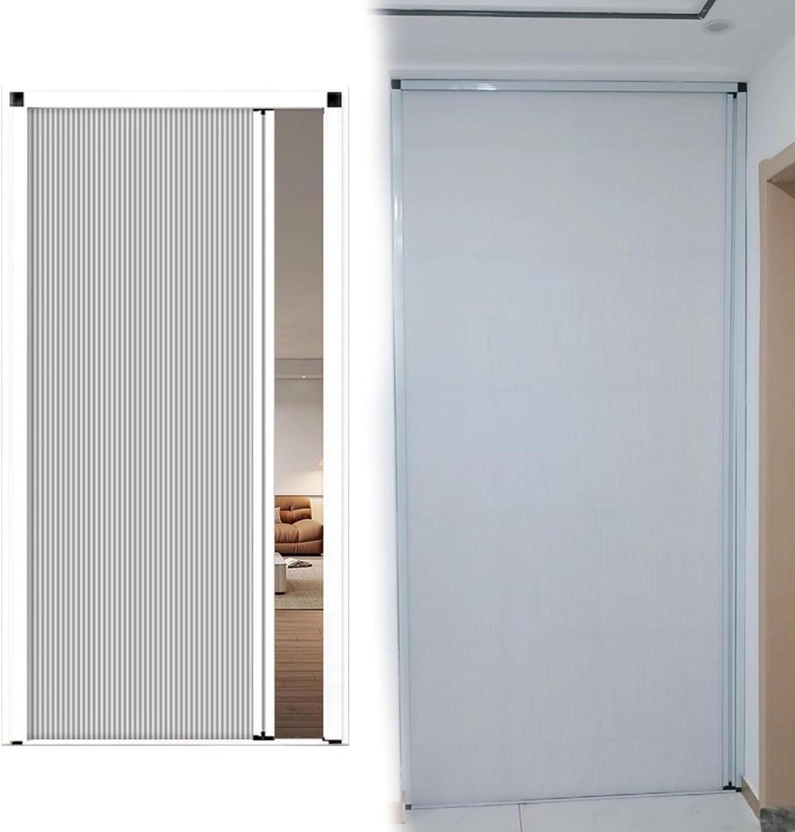 Wit vouwdeur accordeondeur voor ruimteverdeling B: 65 cm, H: 200 cm