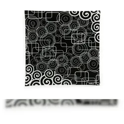 Excelsa Platte/Tablett Magic Glas 30 Cm Schwarz