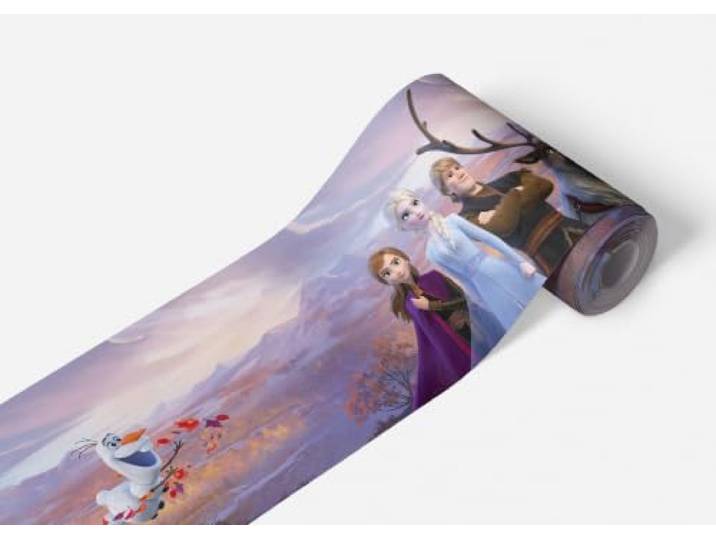 AG Design ELSA avec amis en montagne\, Frozen 2\, Disney\, bordure décorative pour chambre d'enfant\, 5 m x 14 cm\, WBD 8159 Multicolore 0\,1 m