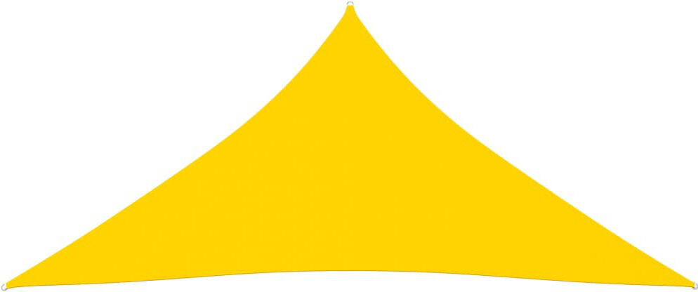 Dakota Fields Amit 6m x 6m x 6m Triangular Shade Sail Yellow 600cm W X 520cm D