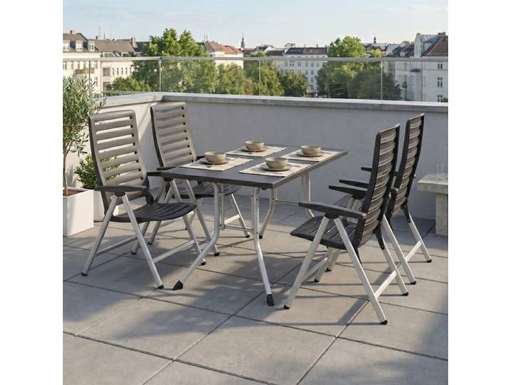 Kettler Wave Gartenmöbel-Set M (4 Plätze) Tisch 140x95cm
