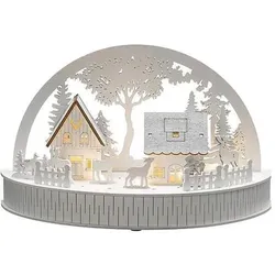 Konstsmide, LED Weihnachtsdeko, LED Szenerie Holzsilhouette