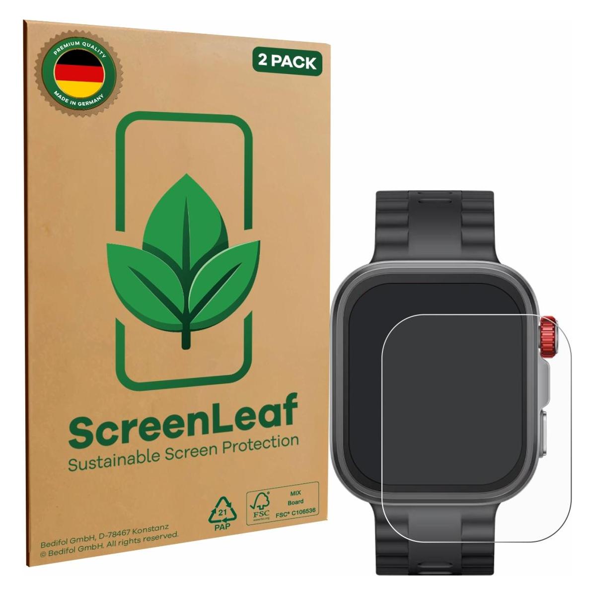 ScreenLeaf Schutzfolie für Huawei Watch Fit 4 Pro Displayschutz Display Schutz Folie Klar Transparent (6159357)