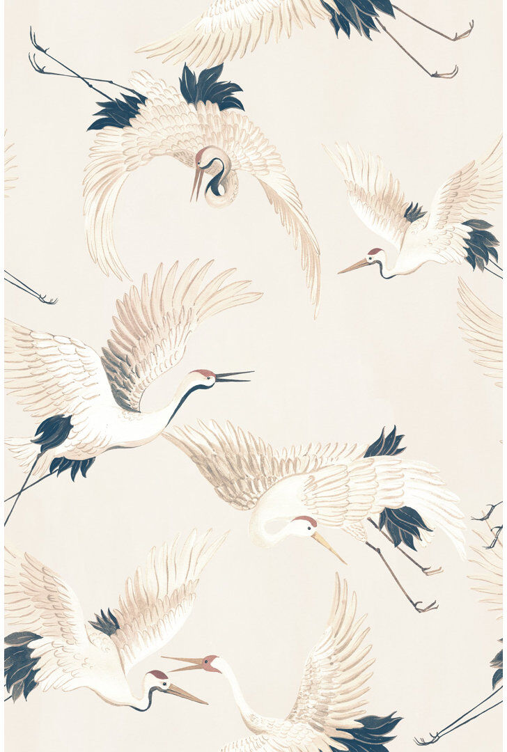 Galerie Home Galerie Designer Walls Cranes Wallpaper Grey 10,005.01cm L