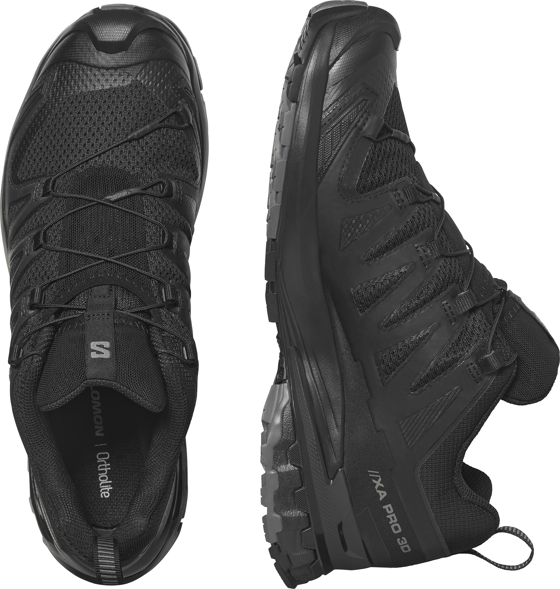 Trailrunningschuh SALOMON "XA PRO 3D V", Herren, Gr. 41, schwarz, Synthetik, Textil, Schuhe Trailrunningschuh, für mehr Grip schwarz 41