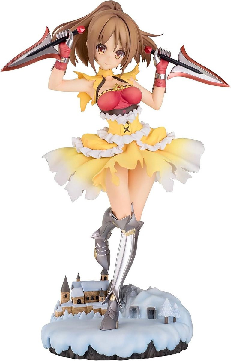 Bloemen Ridder Meisje Orchidee Figuur Multicolor 1/7 Schaal
